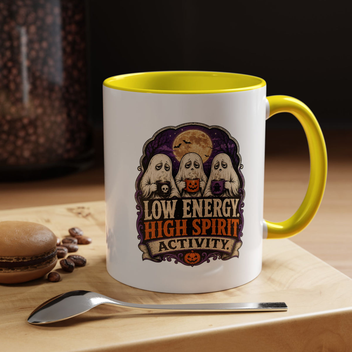 Halloween  Low Energy High Spirit Accent Coffee Mug