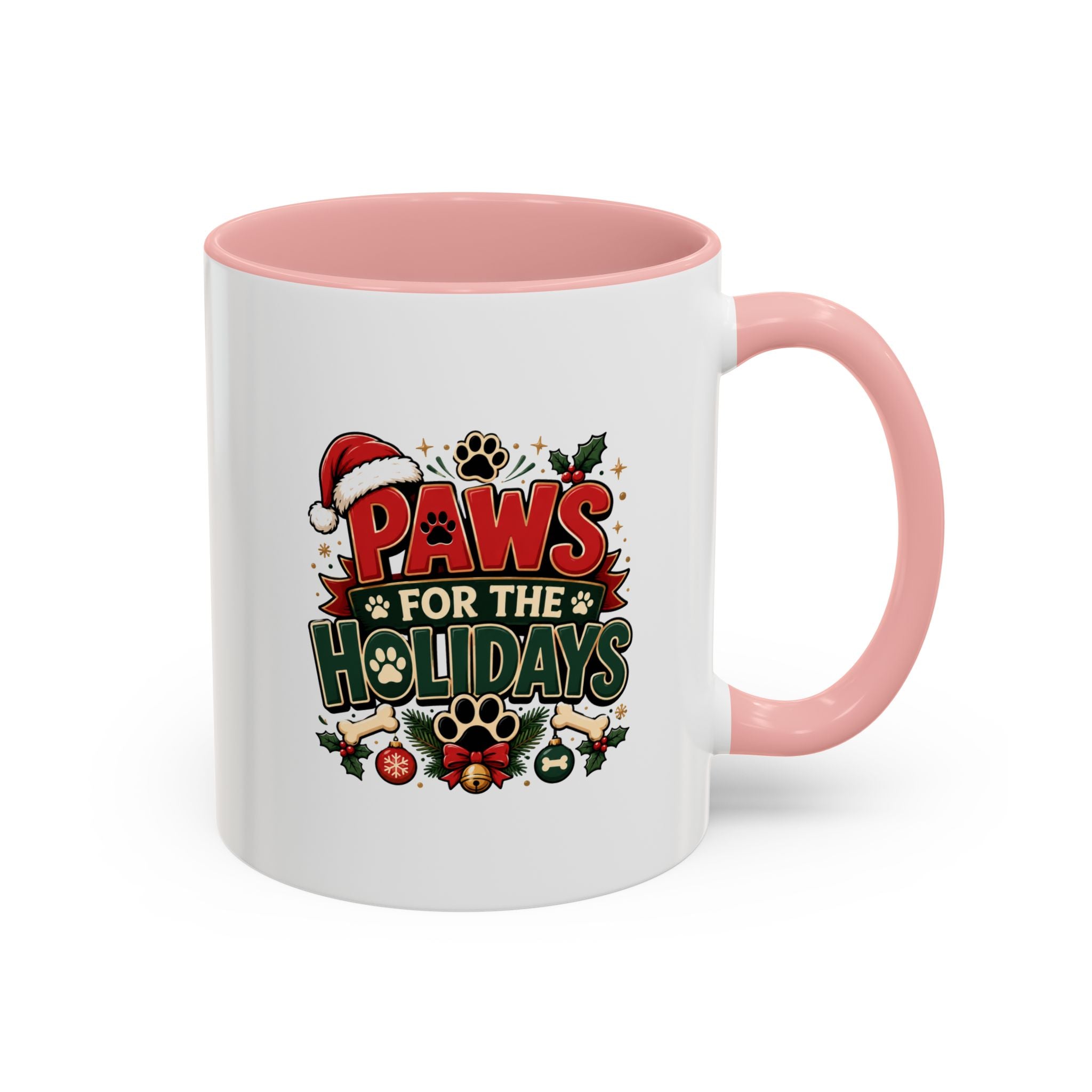 Paws for the Holidays Coffee Mug - Festive Pet Lover Accent Mug