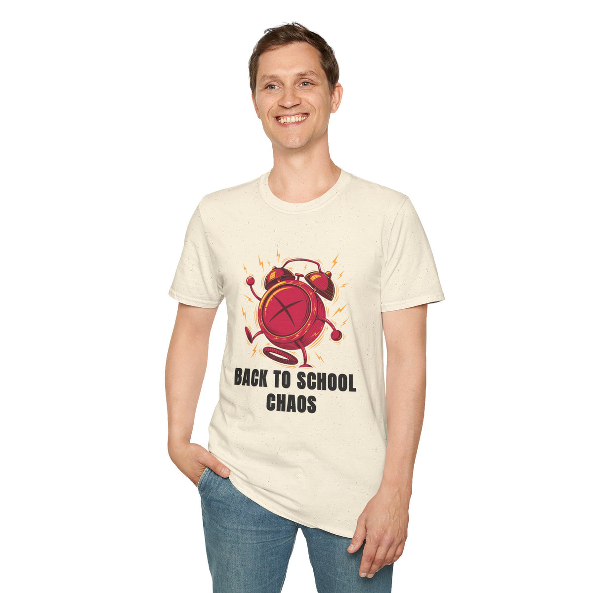 Back to School Chaos T-Shirt — Funny Alarm Clock Graphic Tee - Trending Now - August 2026