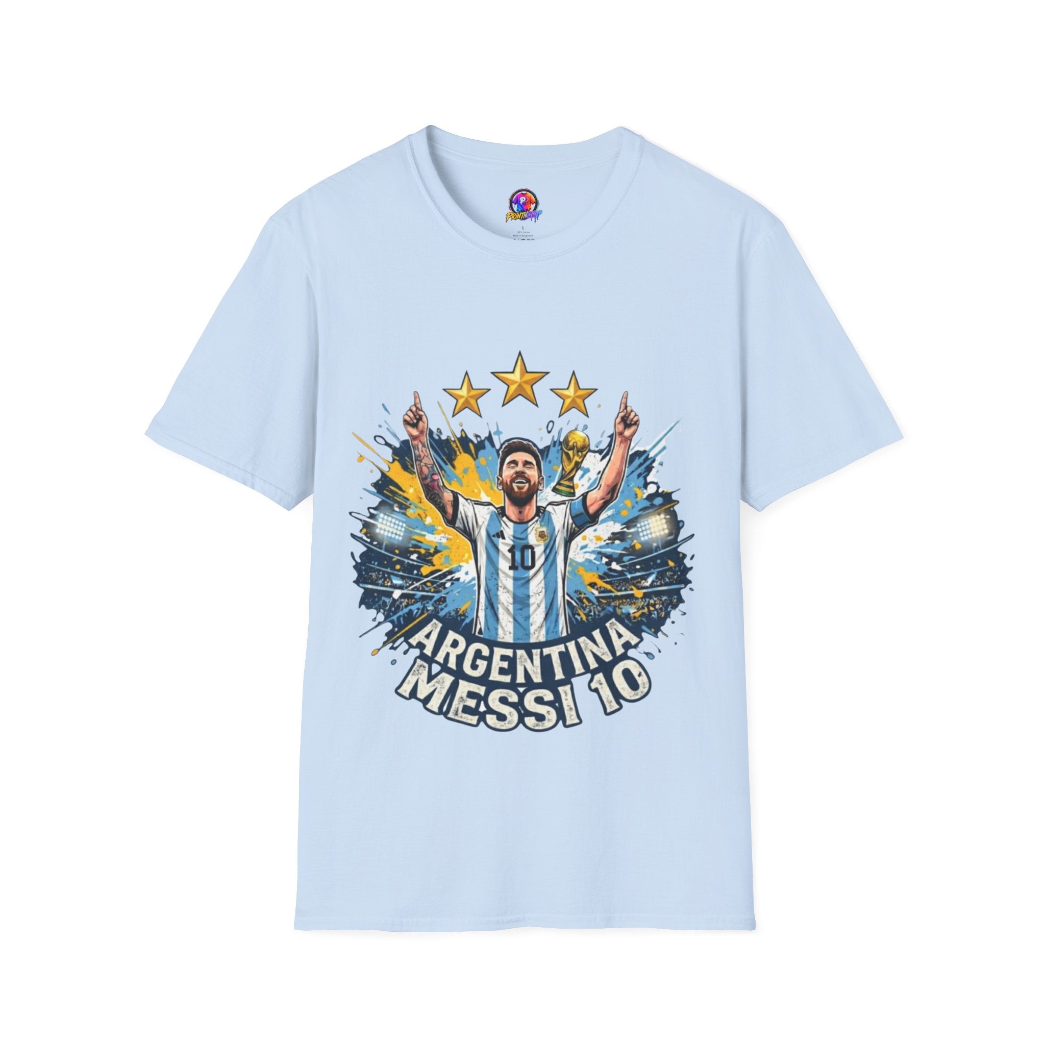 Argentina Messi Soccer T‑Shirt — World Cup Champion Fan Tee