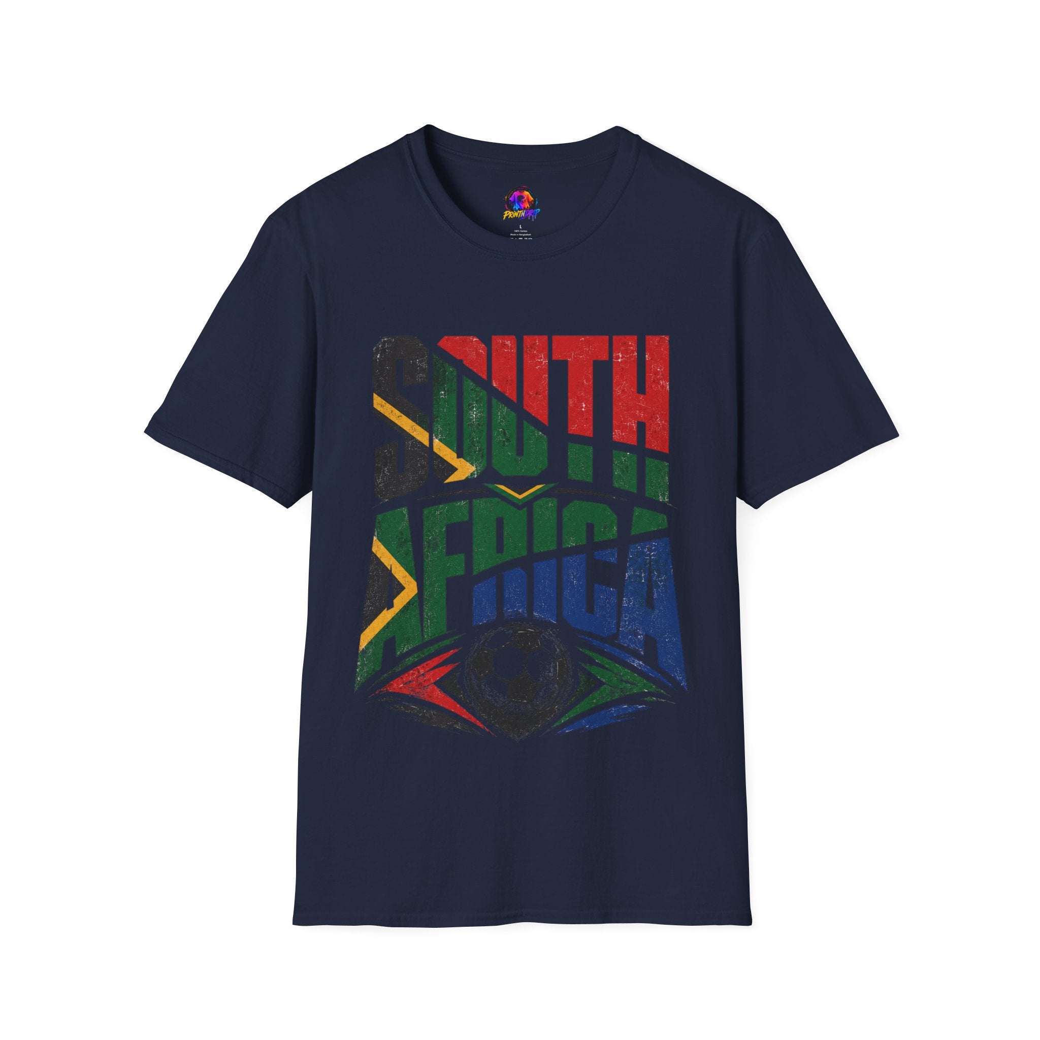 South Africa Soccer T-Shirt — Vintage Flag Football Fan Tee