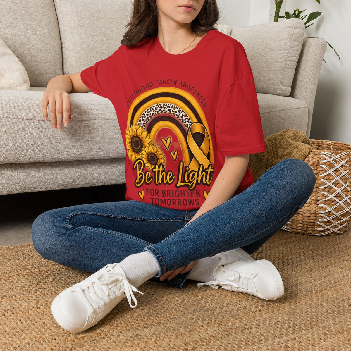 Be the Light Childhood Cancer Awareness T-Shirt