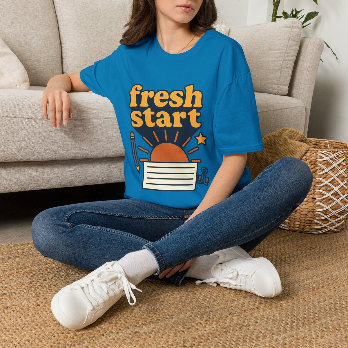 Fresh Start T-Shirt – Retro Sunrise Graphic  - Trending Now - August 2026