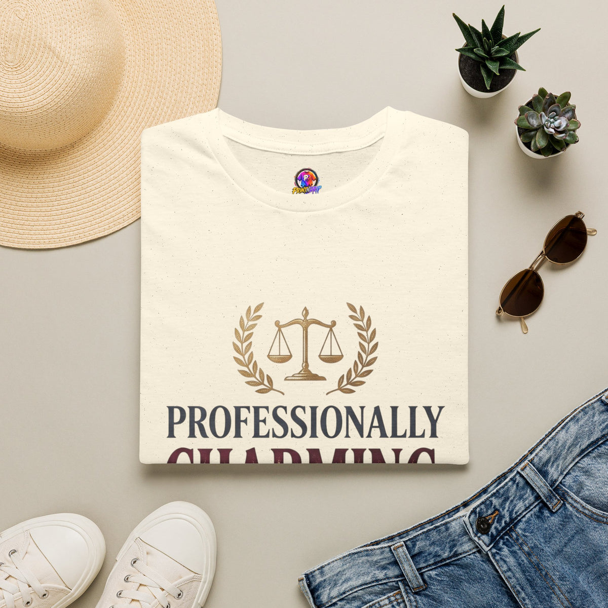 Professionally Charming Libra T-Shirt — Zodiac Scales Astrology Tee