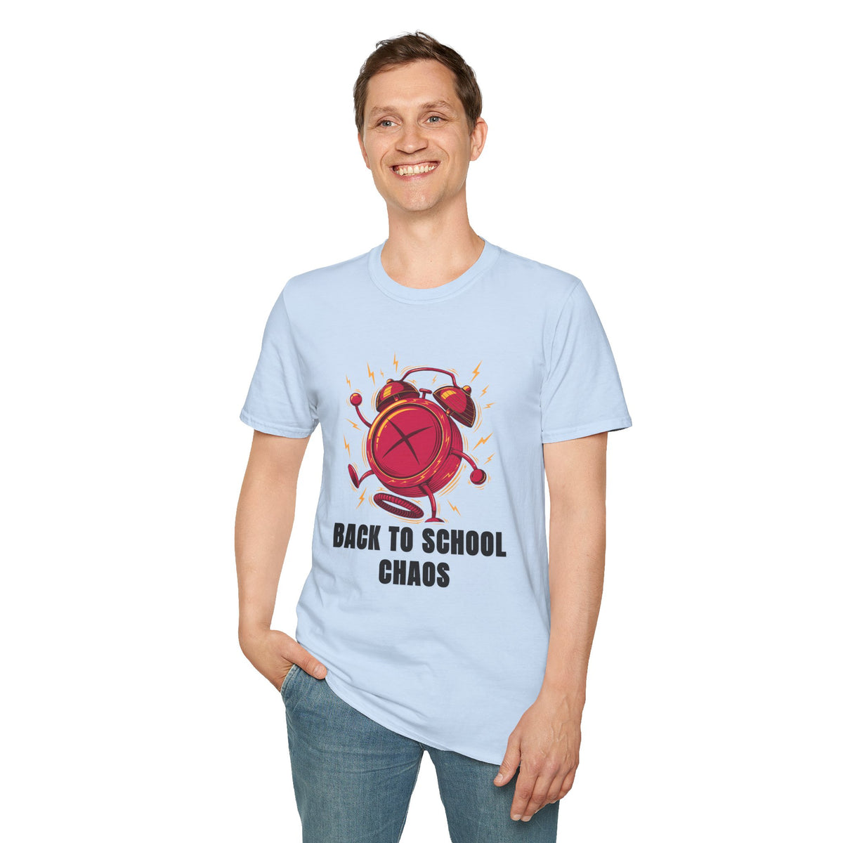 Back to School Chaos T-Shirt — Funny Alarm Clock Graphic Tee - Trending Now - August 2026