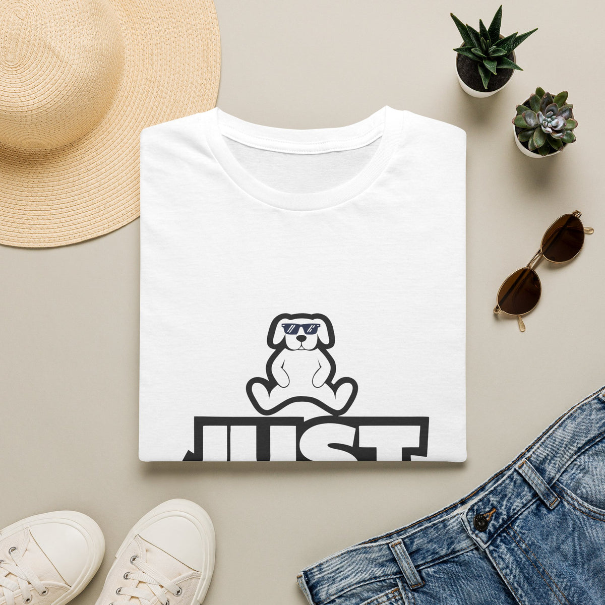 Just A Chill Guy Deconstructed Block T-Shirt - Minimalist Viral Meme Tee - Trending Now - September 2026
