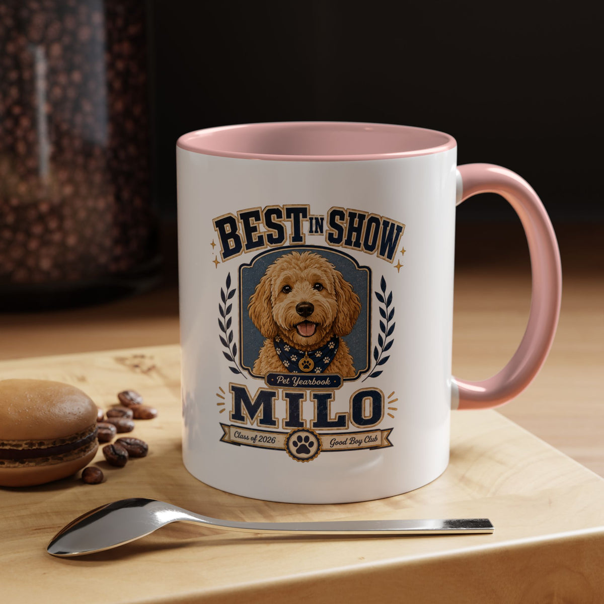 Milo Bailey Dog Dad Mom Best in Show Milo Coffee Mug — Personalized Dog Lover Accent Mug