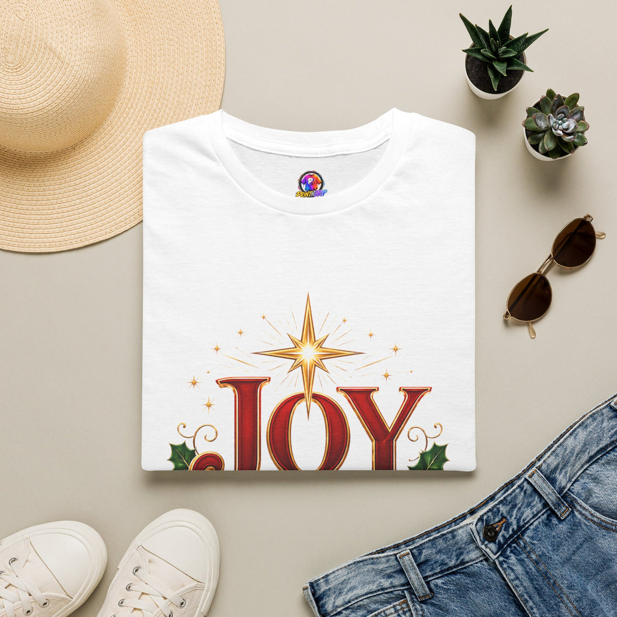 Joy to the World T-Shirt — Festive Christmas Holiday Tee
