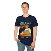 Cafe Staff Serving Rituals Daily National Coffee Day T-Shirt - Trending Now - September 2026