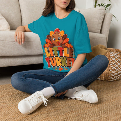 Little Turkey T‑Shirt – Cute Thanksgiving Kids & Family Tee