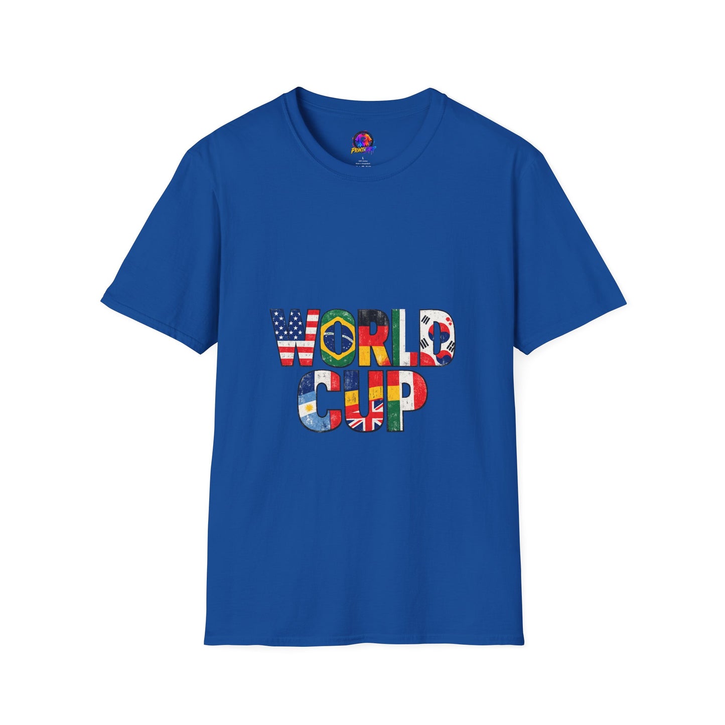 World Cup Flag Graphic T-Shirt — 'WORLD CUP' International Soccer Fans Tee