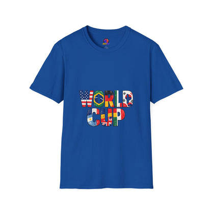 World Cup Flag Graphic T-Shirt — 'WORLD CUP' International Soccer Fans Tee