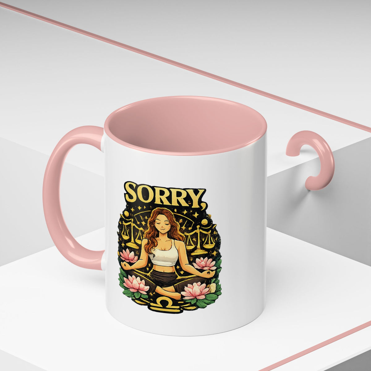 Libra Zodiac Accent Coffee Mug