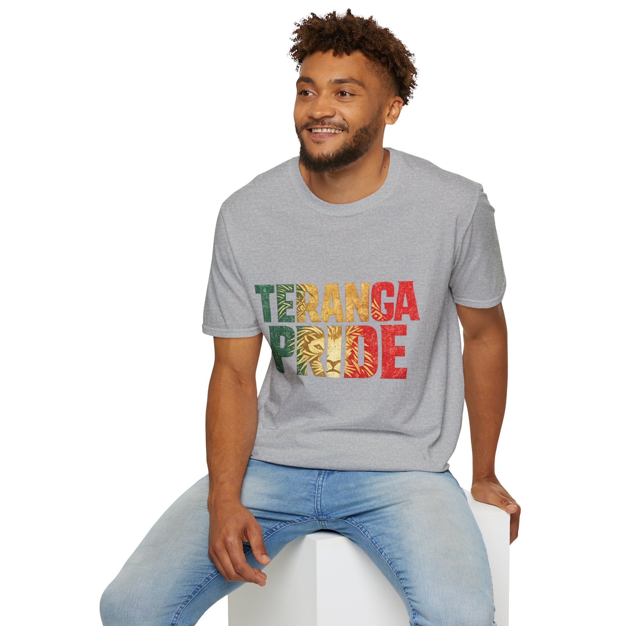 Senegal Teranga Pride T-Shirt — Senegal Flag Colors & Lion Graphic