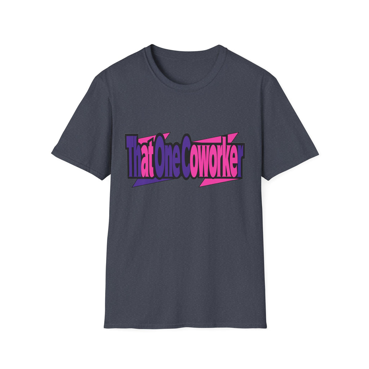 T-Shirt — Retro Pink & Purple 'That One Coworker' Graphic Tee - Trending Now - August 2026