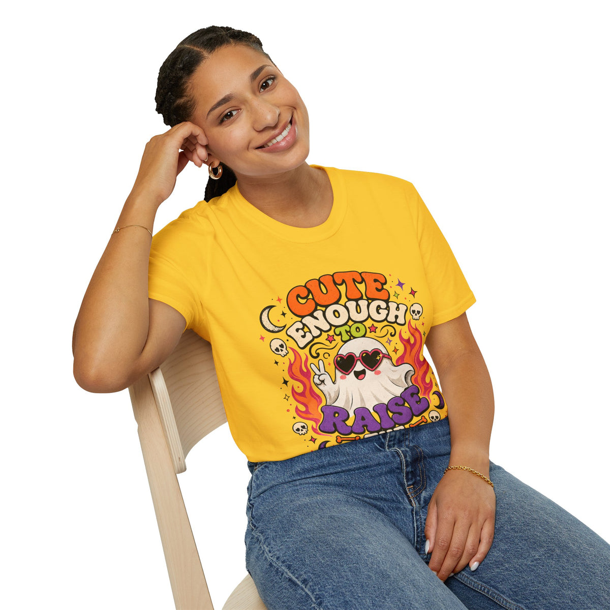 Halloween Cute Enough Unisex Softstyle T-Shirt