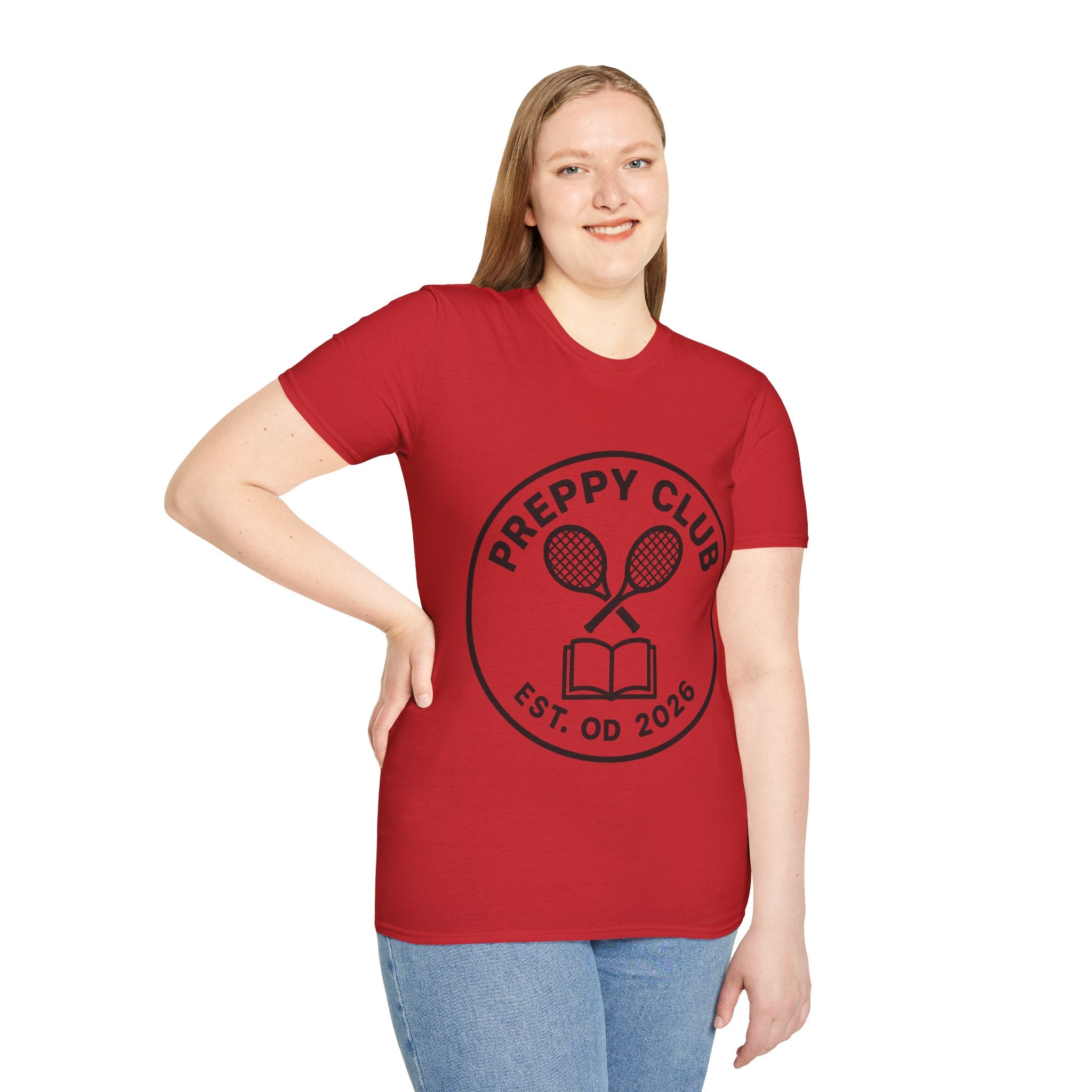 Preppy Club Tennis T‑Shirt — 'Preppy Club' Logo Tee (Est. 2026) - Trending Now - August 2026 Trends - Everyday Sporty T-shirt