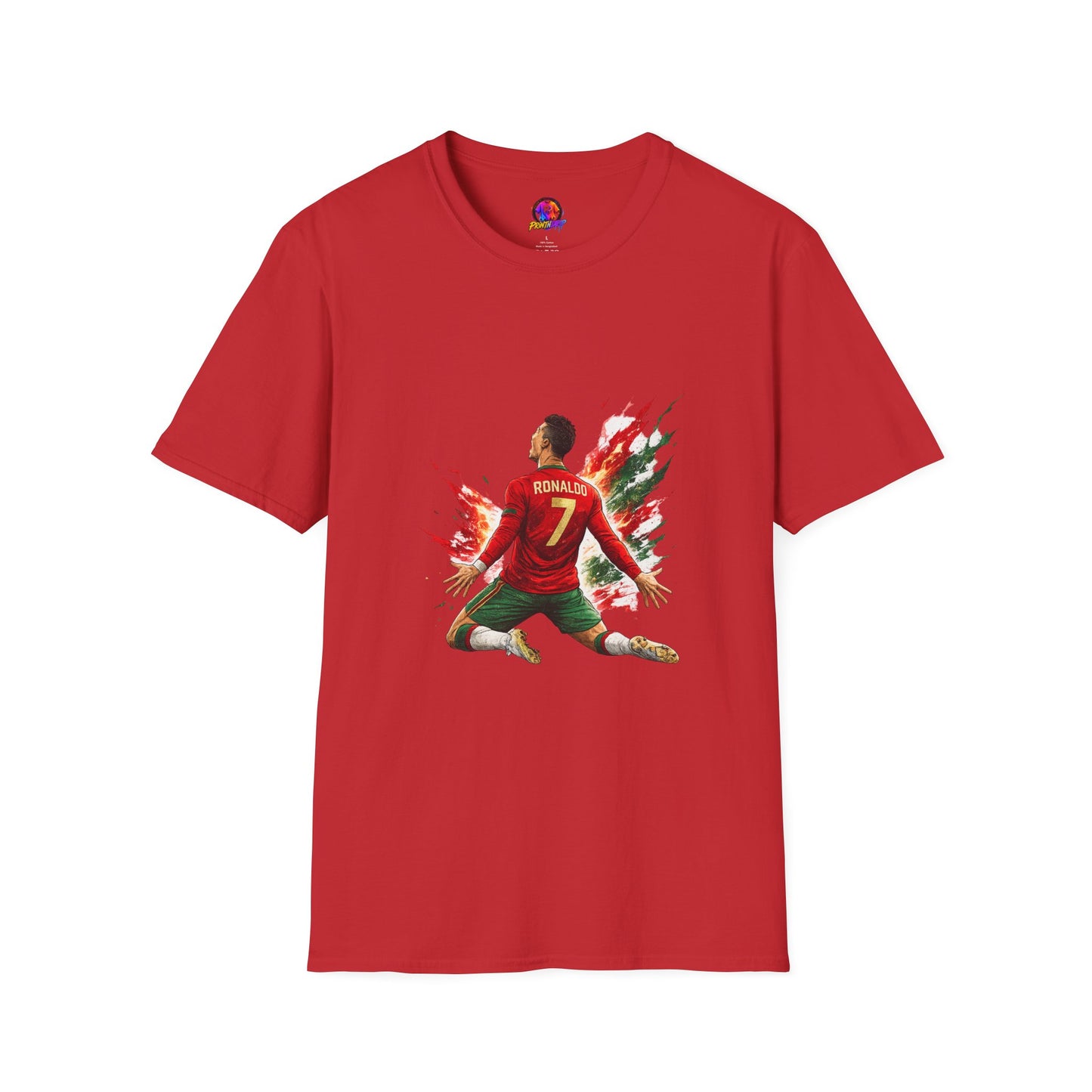 Portugal Soccer Player #7 Graphic T‑Shirt — Dynamic Portugal Fan Tee
