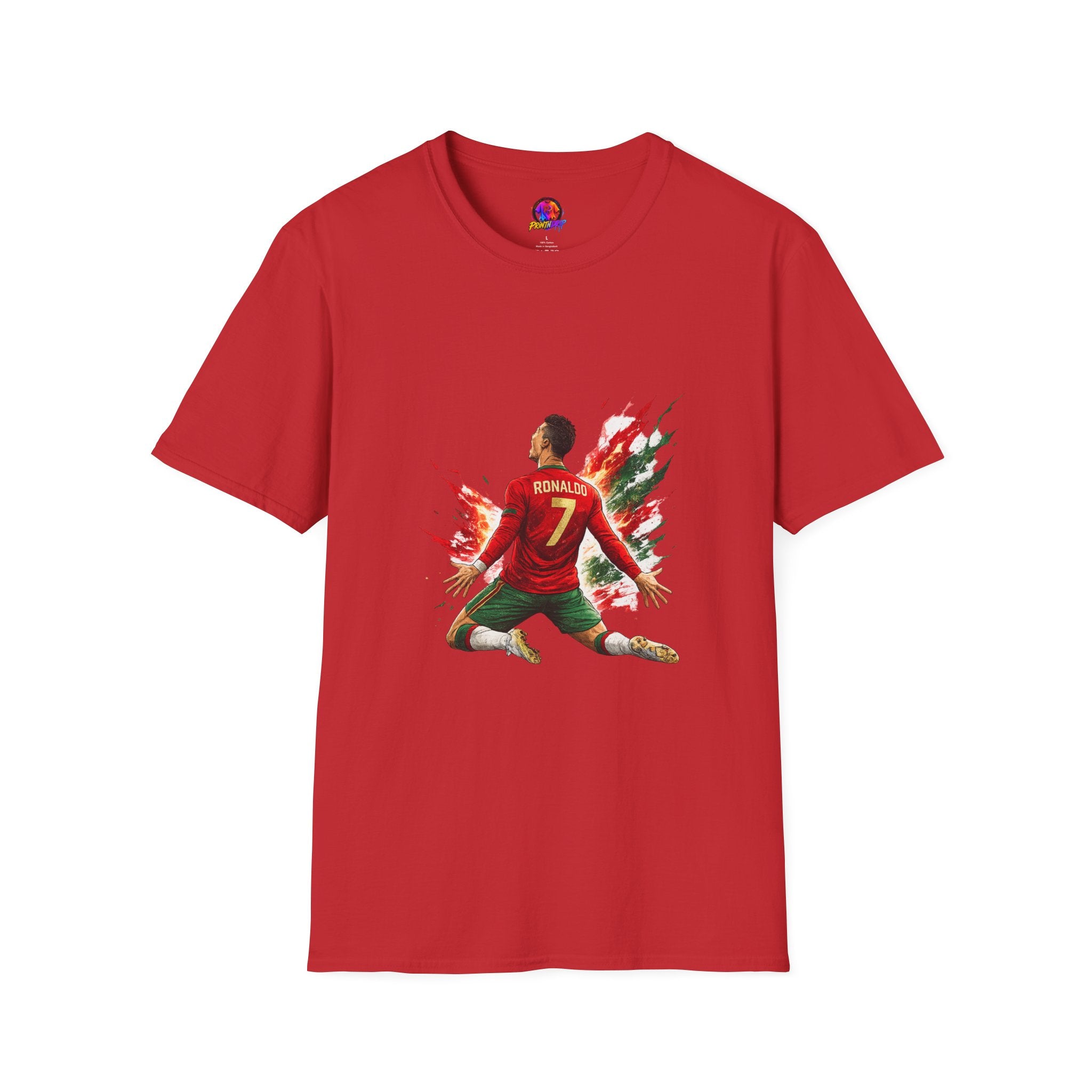 Portugal Soccer Player #7 Graphic T‑Shirt — Dynamic Portugal Fan Tee