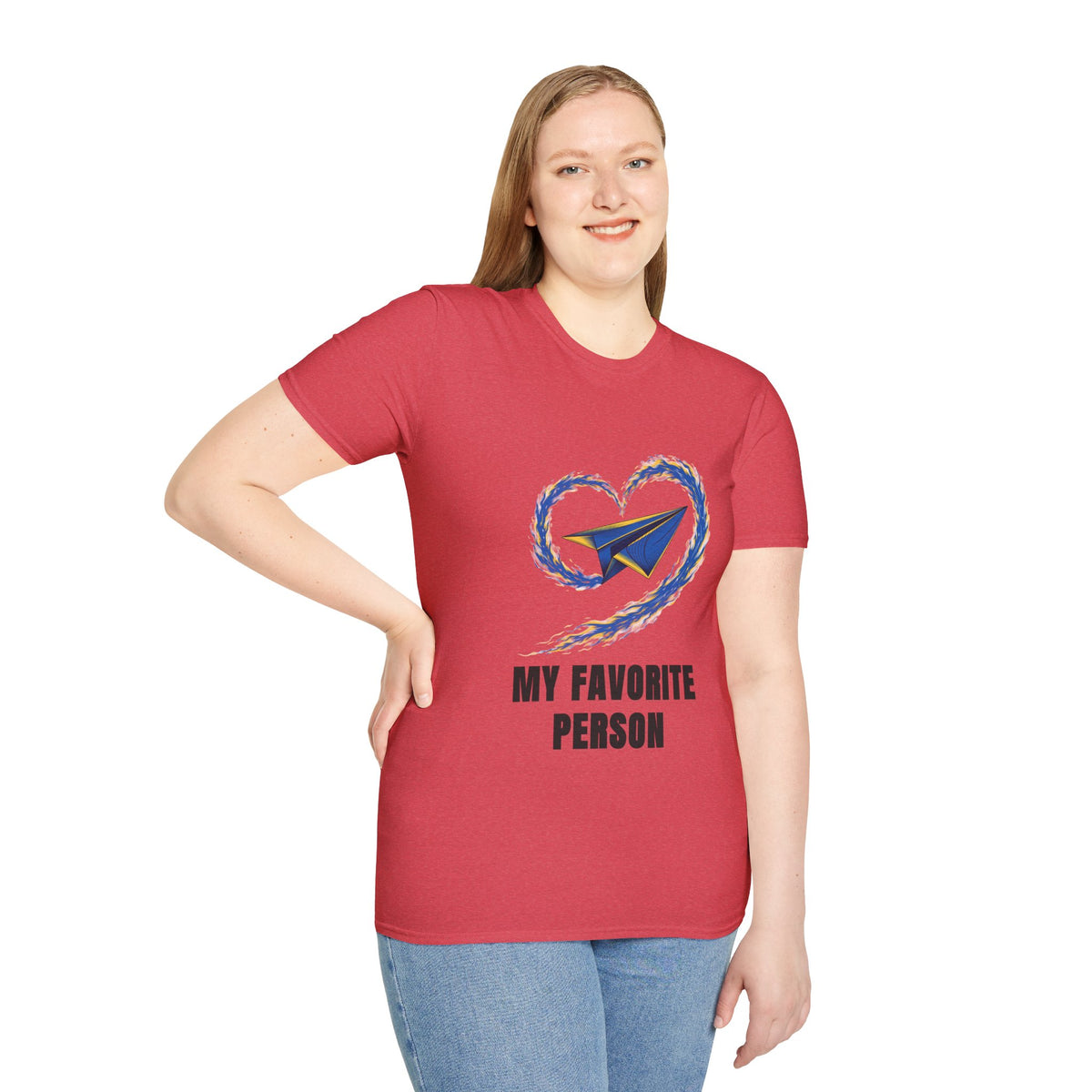 Paper Plane Heart T-Shirt — “My Favorite Person” Graphic Tee - Trending Now - August 2026