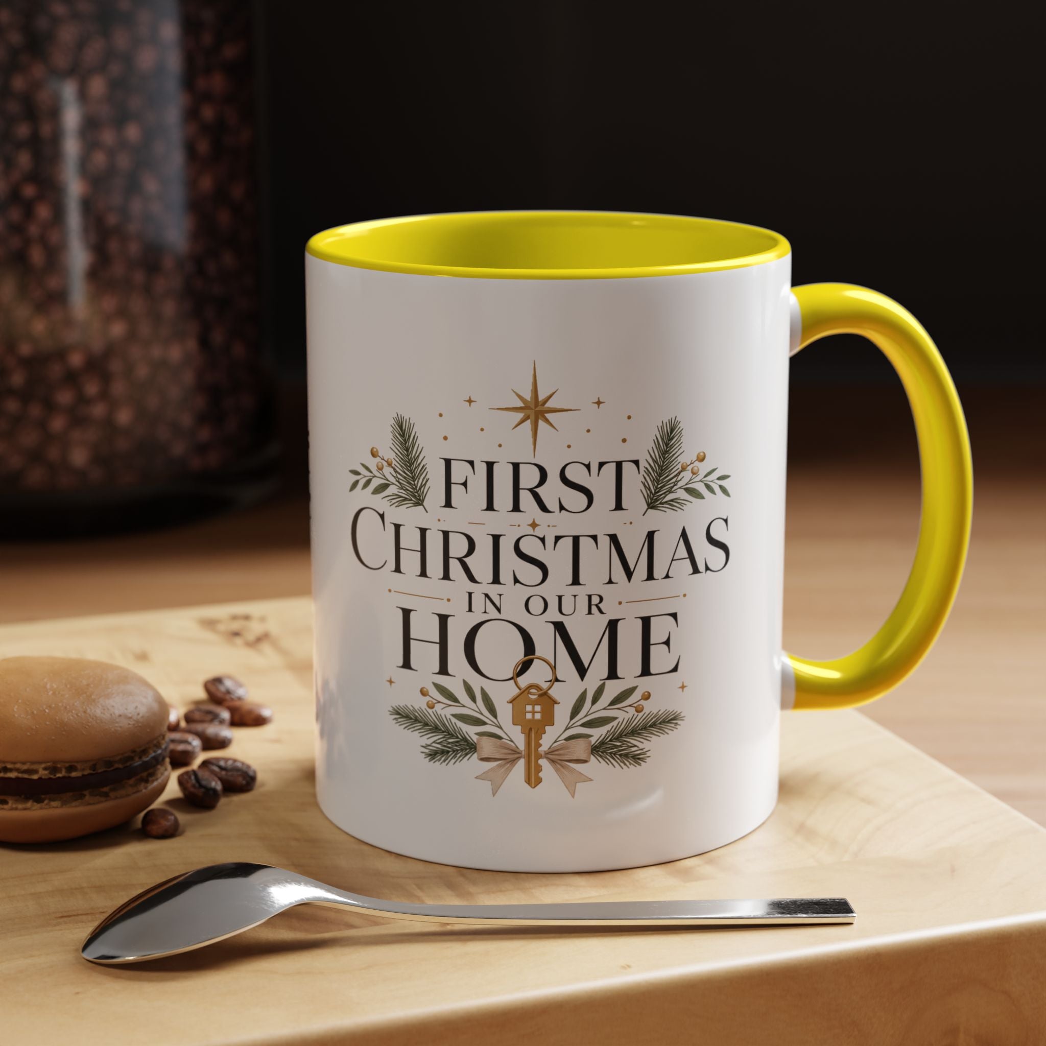 Christmas First Christmas in Our Home Accent Coffee Mug – Holiday Keepsake