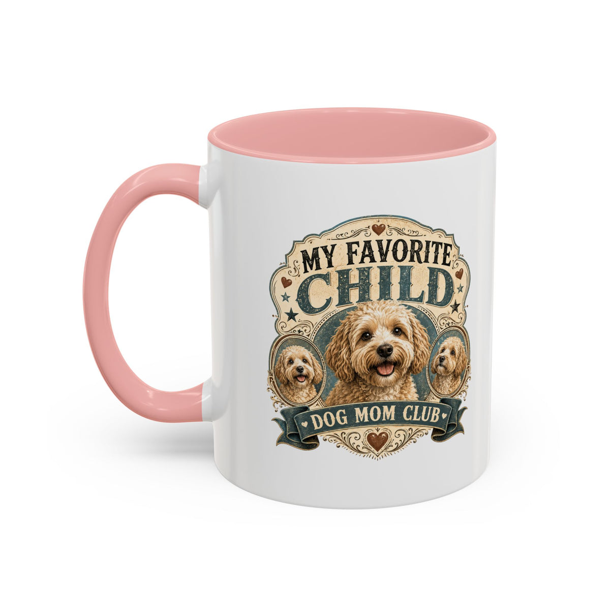 Milo Bailey Dog Dad Mom Dog Mom Coffee Mug - "My Favorite Child" Poodle Doodle Gift