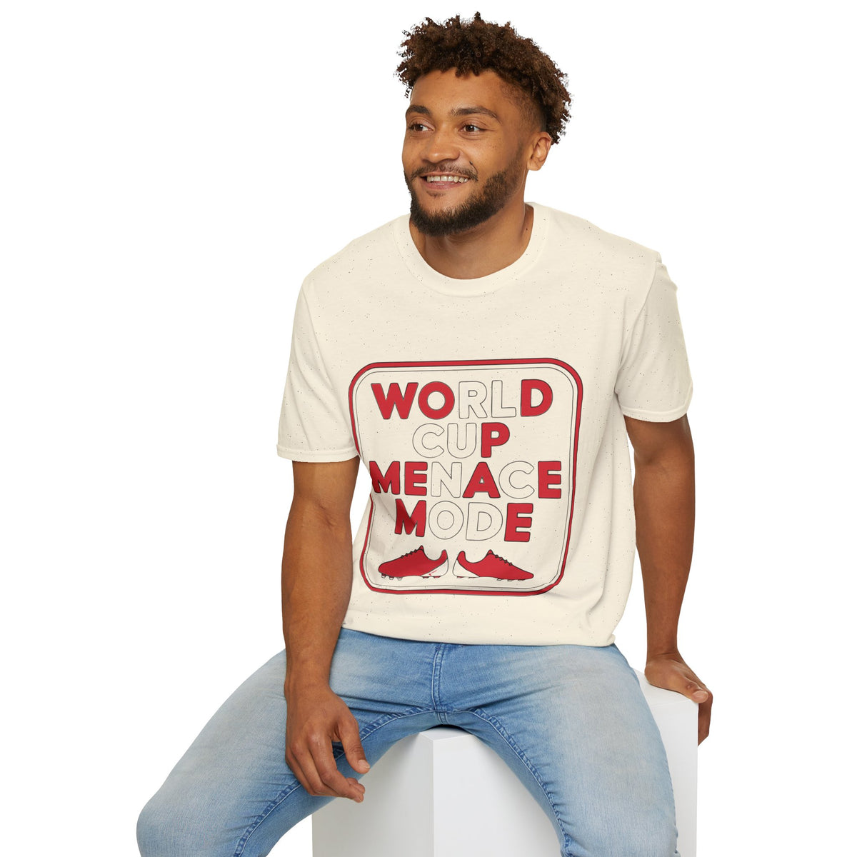 T-Shirt — "World Cup Menace" Retro Soccer Graphic Tee - Trending Now - August 2026
