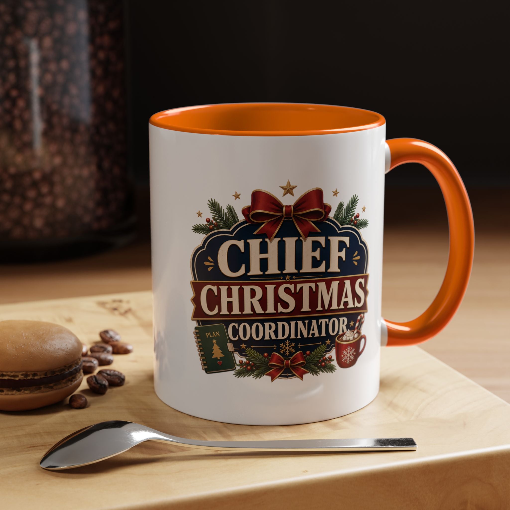 Modern Day Christmas  Chief Christmas Coordinator Accent Coffee Mug