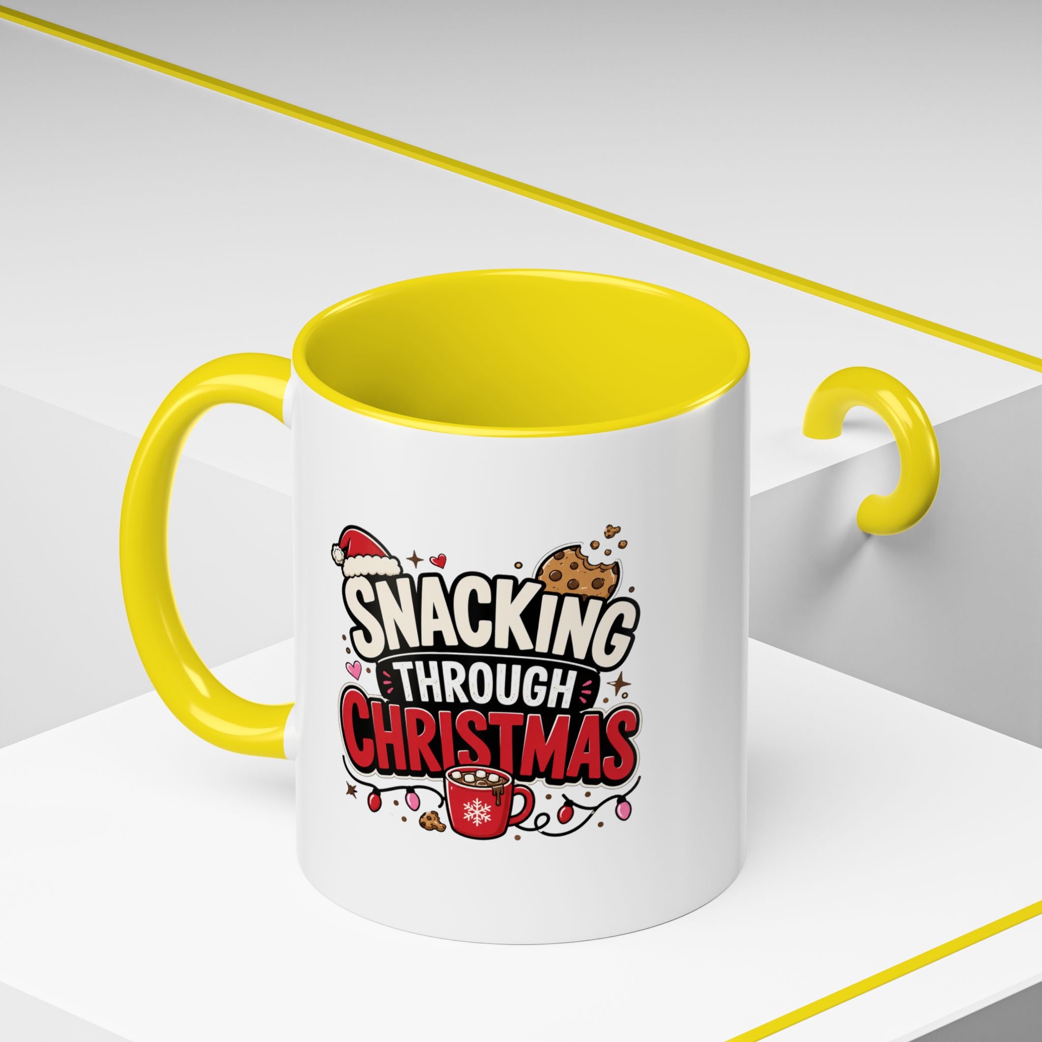 Modern Day Christmas Snacking Through Christmas Coffee Mug