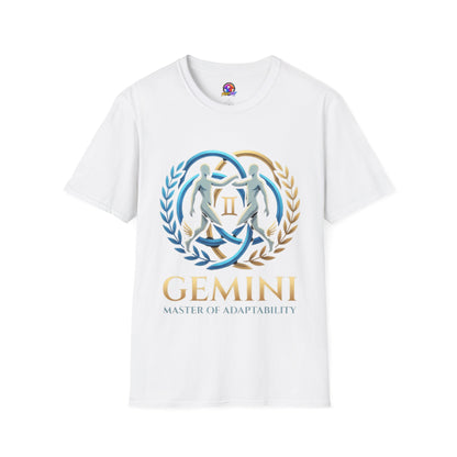 Gemini Zodiac T-Shirt — 'Gemini: Master of Adaptation' Astrological Graphic Tee