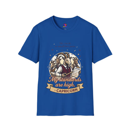 Capricorn Zodiac T-Shirt — "My Standards Are High" Astrology Tee
