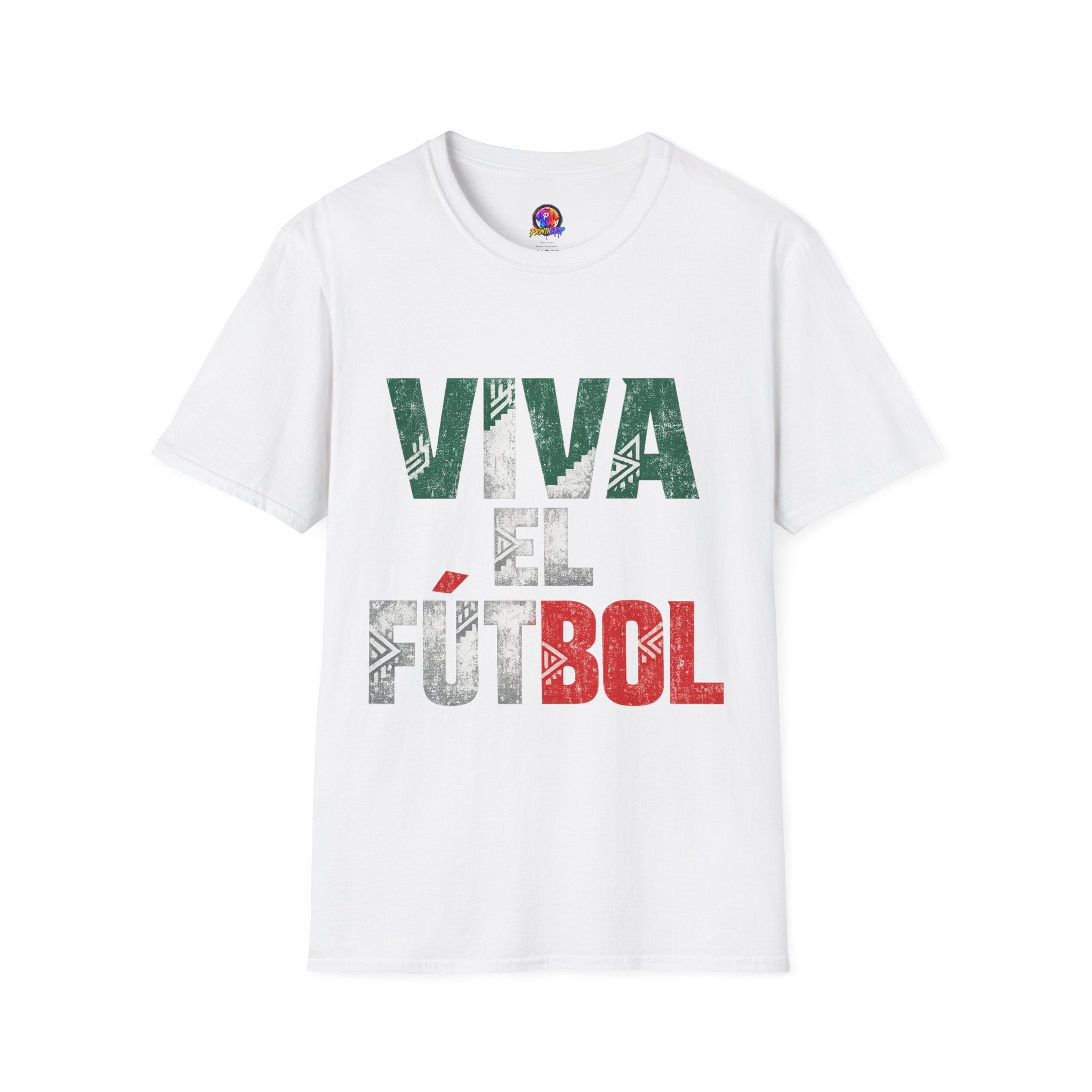 Mexico T-Shirt — "Viva El Fútbol" Mexican Soccer Graphic Tee