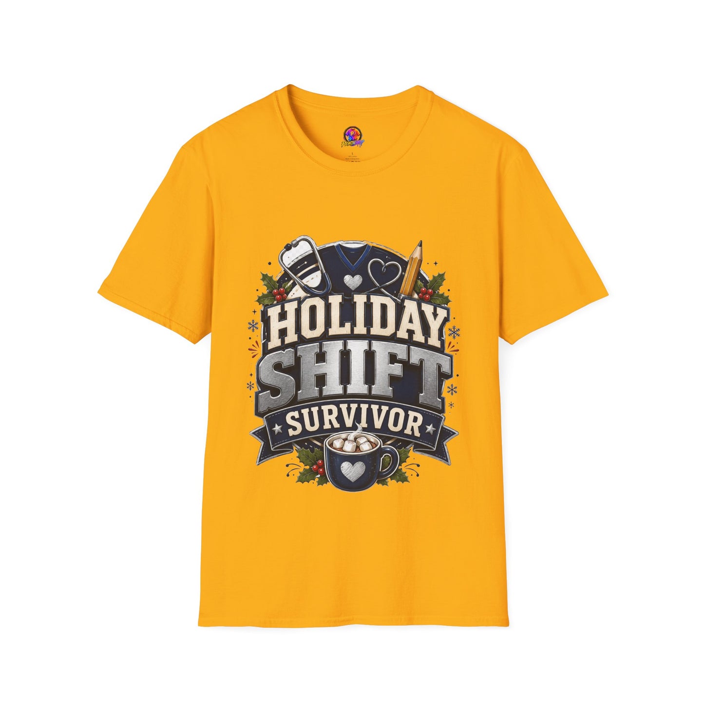 Holiday Shift Survivor T-Shirt — Nurse & Healthcare Worker Gift