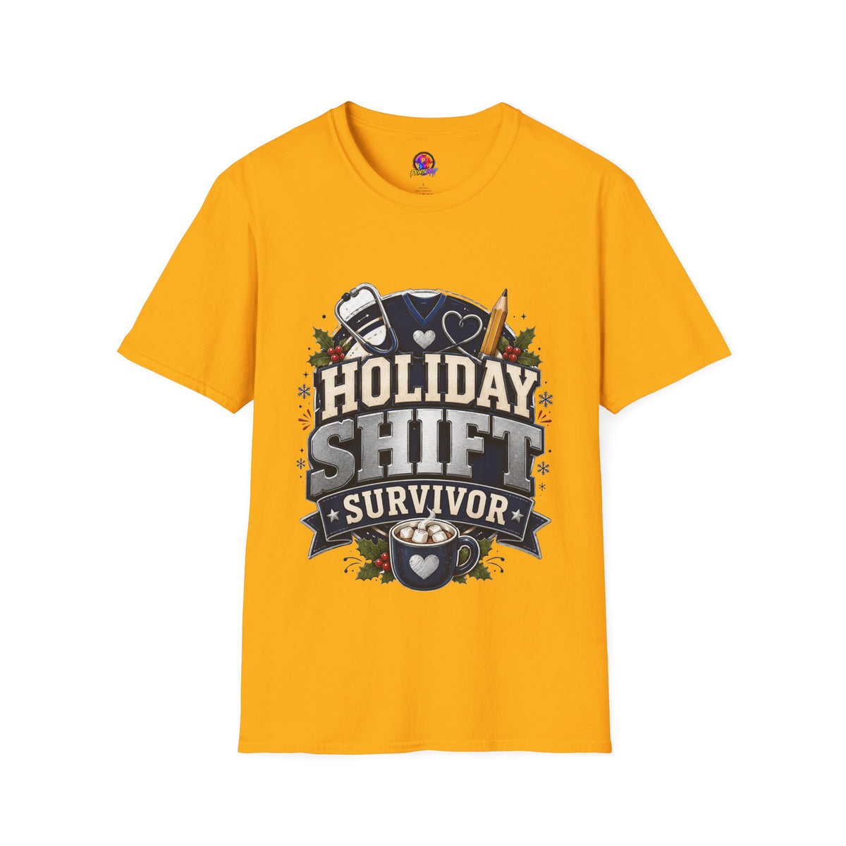 Holiday Shift Survivor T-Shirt — Nurse & Healthcare Worker Gift