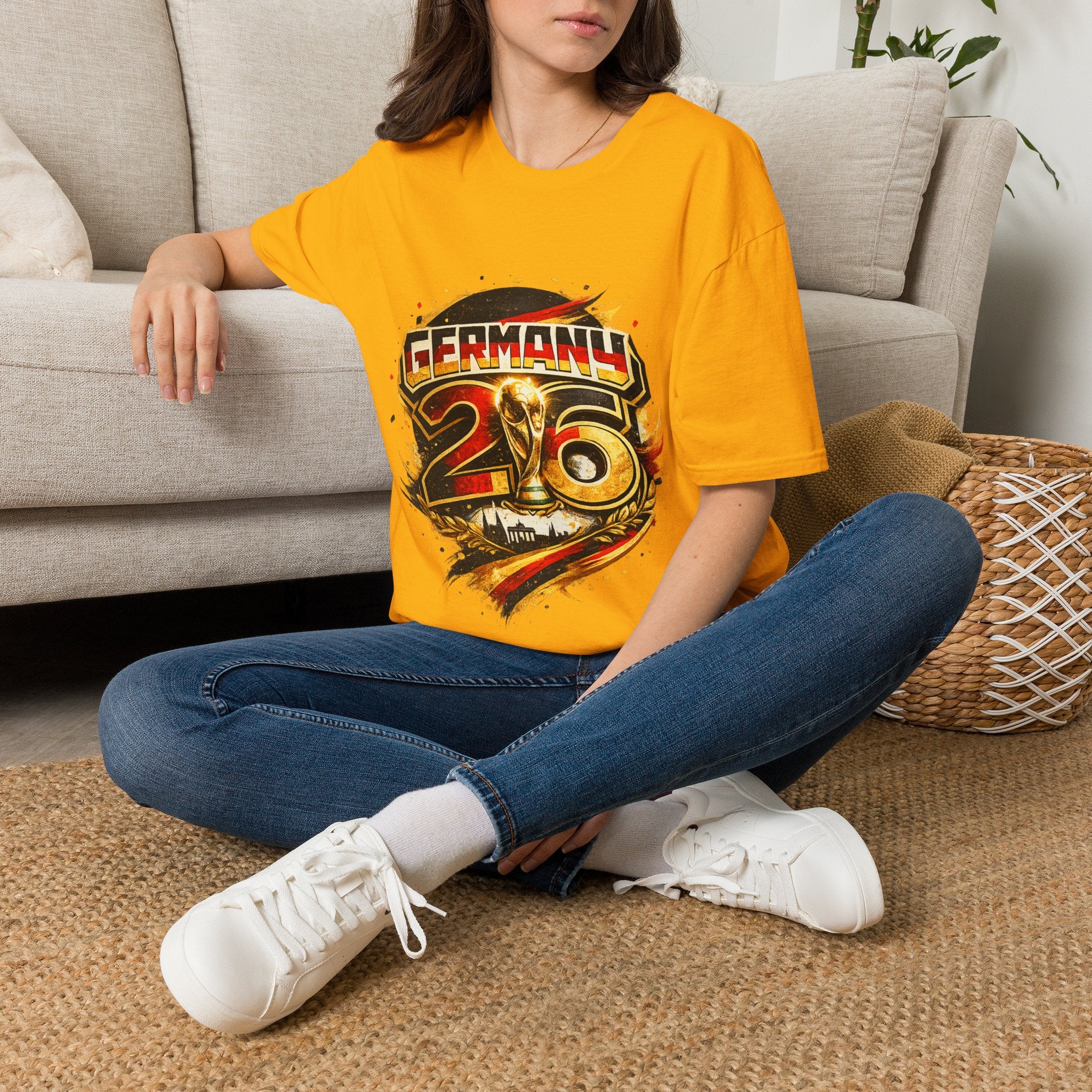 Germany 26 Skull Graphic T‑Shirt — Retro Soccer Fan Tee