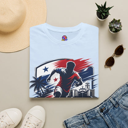 Canal Force Soccer T-Shirt - Patriotic Player Graphic Tee - Panama Shirt