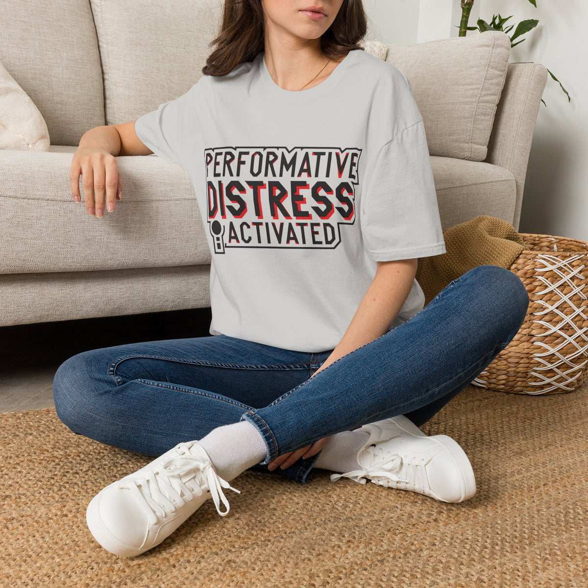Performative Distress Activated T-Shirt - Trending Now - August 2026