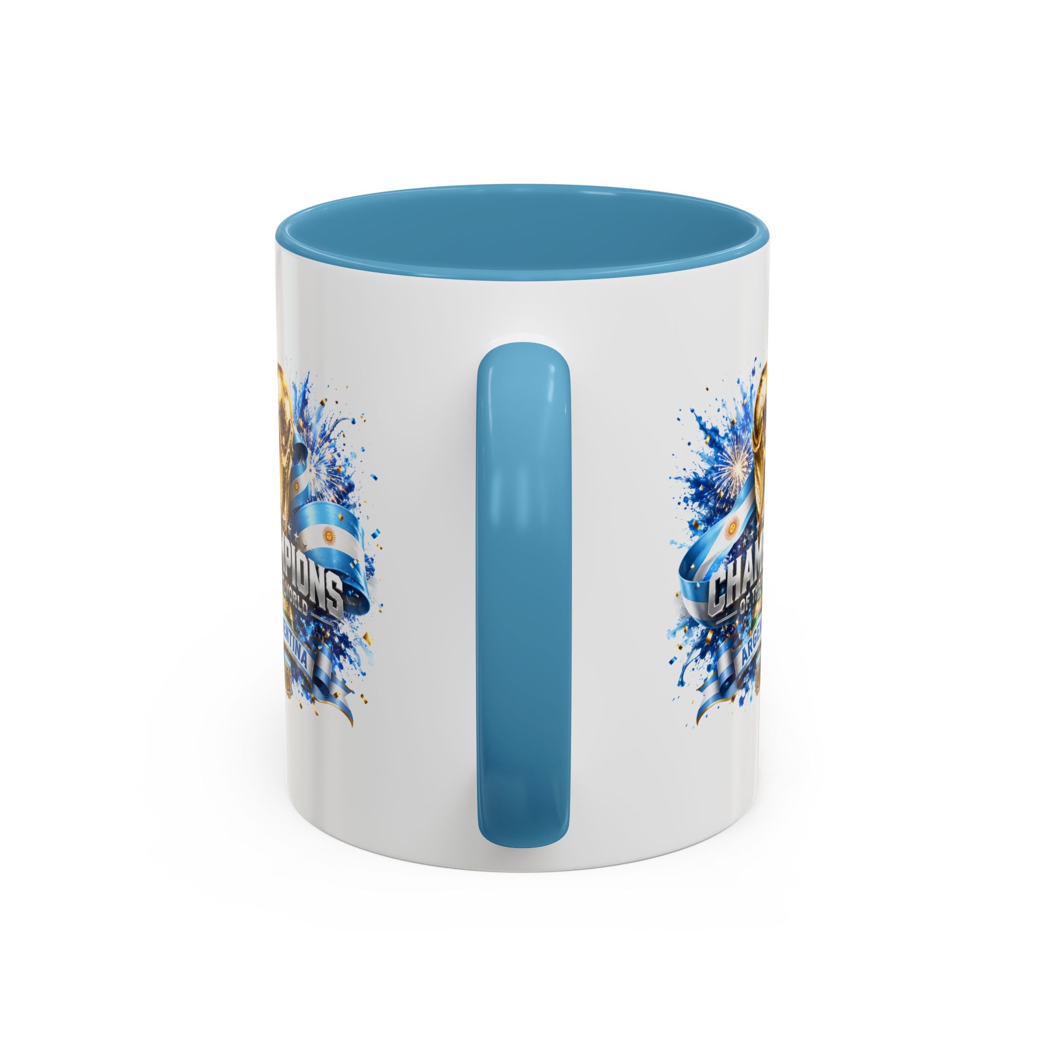 Argentina World Cup Champions Coffee Mug — 'Champions of the World' Accent Mug
