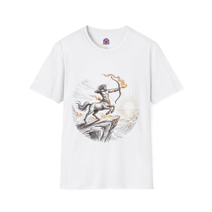 Centaur Archer T-Shirt — Mythical Archer Graphic Tee (Flaming Bow)