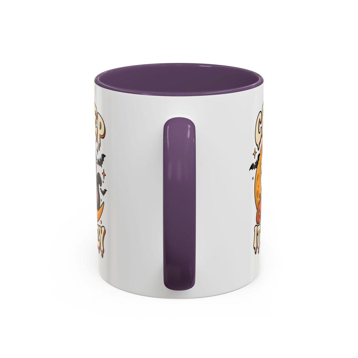 Creepy It Cozy Black Cat Halloween Accent Coffee Mug (11/15oz)