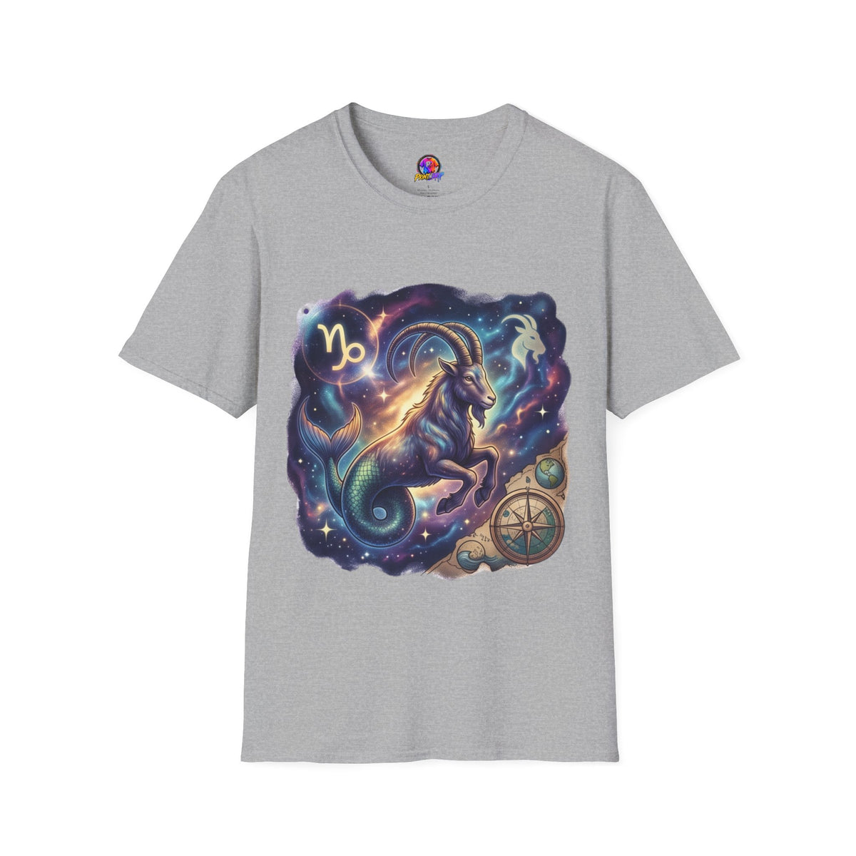 Capricorn Zodiac T-Shirt — Celestial Goat Astrology Tee