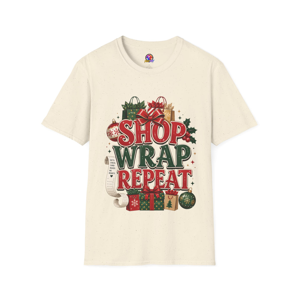 Christmas 'Shop Wrap Repeat' T-Shirt