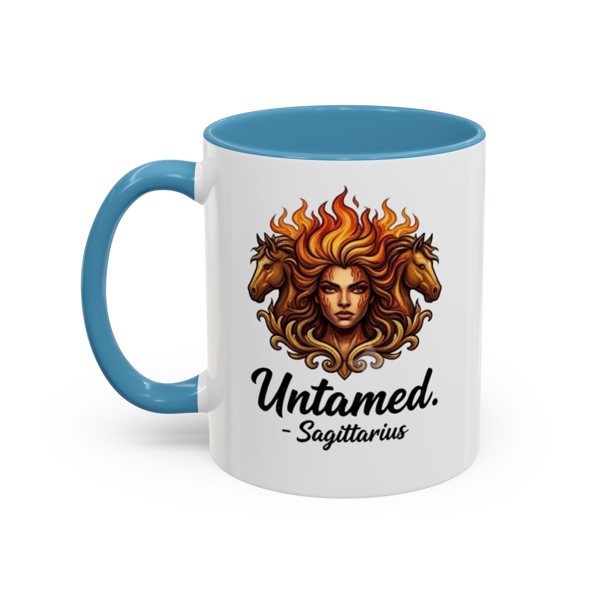 Untamed Sagittarius Accent Coffee Mug – Zodiac Astrology Gift (11/15oz)