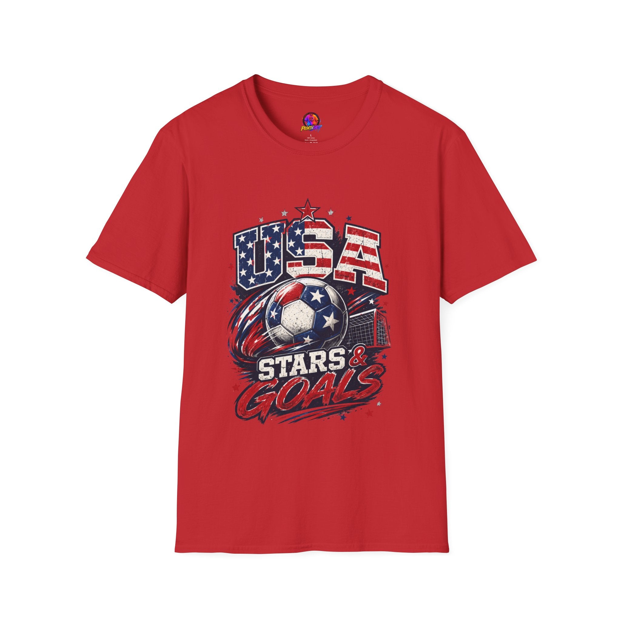 USA Stars & Goals Soccer T-Shirt