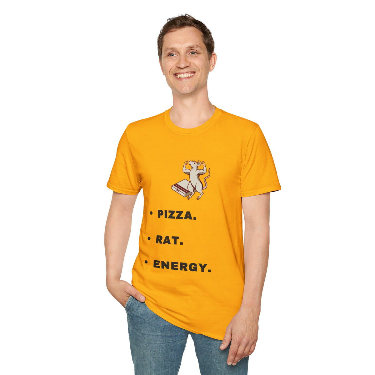 Pizza. Rat. Energy. T-Shirt — Cute Dancing Rat Pizza Graphic Tee - Trending Now - September 2026