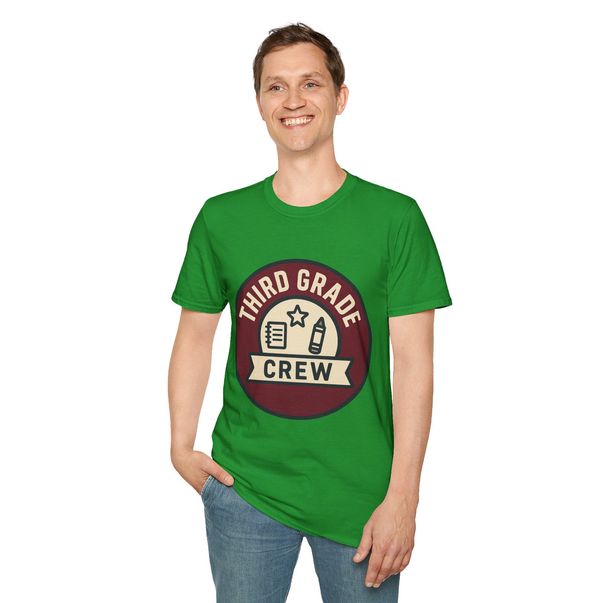 Third Grade Crew T-Shirt — Retro School Teacher & Student Tee - Trending Now - August 2026
