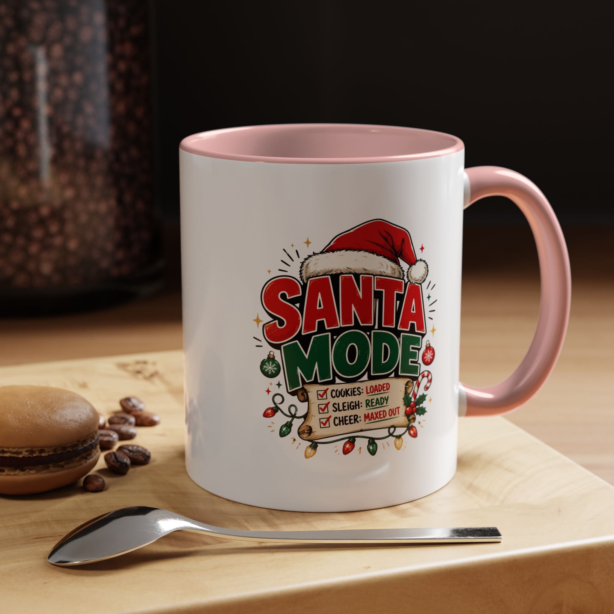 Santa Mode Coffee Mug — Christmas Holiday Accent Mug
