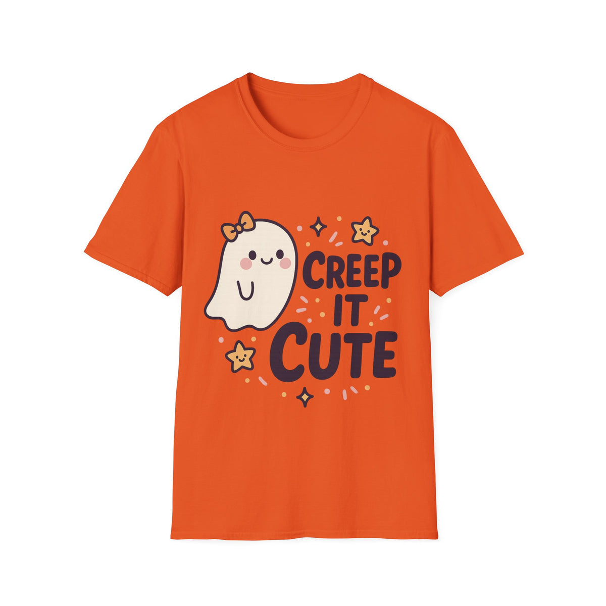 "Creep It Cute" Funny Ghost Tee | Pastel Spooky Season Halloween T-Shirt - Trending Now - September 2026