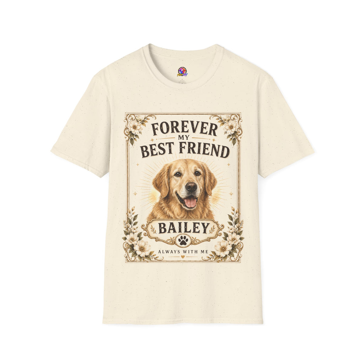 Forever My Best Friend Dog T-Shirt — Personalized Golden Retriever Tribute
