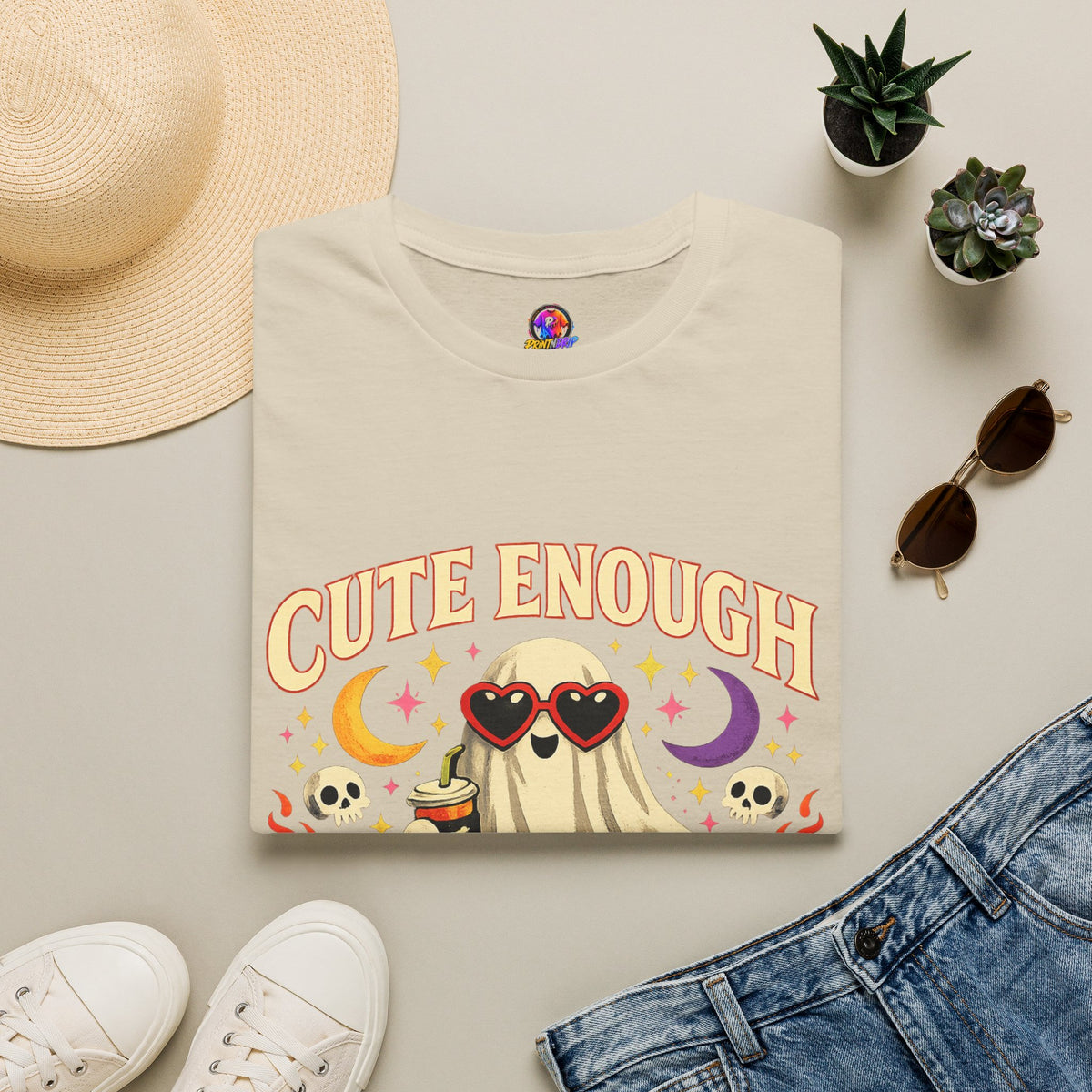 Halloween Cute Enough Unisex Softstyle T-Shirt